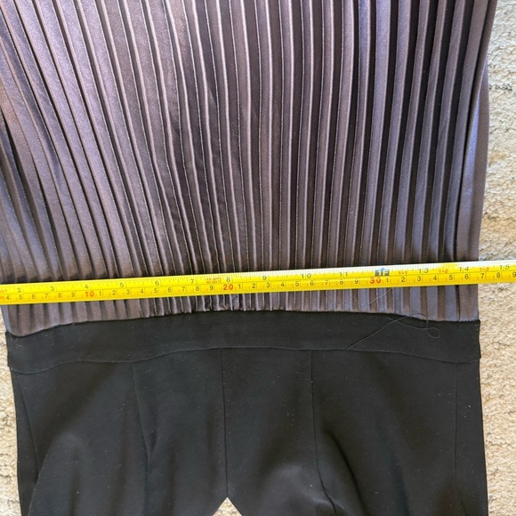 Betsy & Adam size 4 GUC Red Pleated V-Neck Maxi Dress- seee full description - Picture 11 of 16